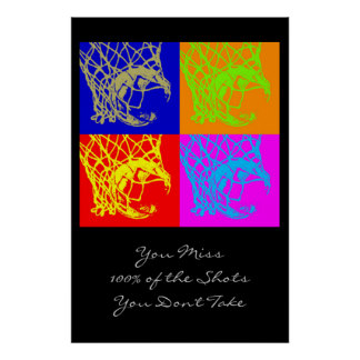 Teamwork Motivational Poster Pop Art Motivational Quote Basketball