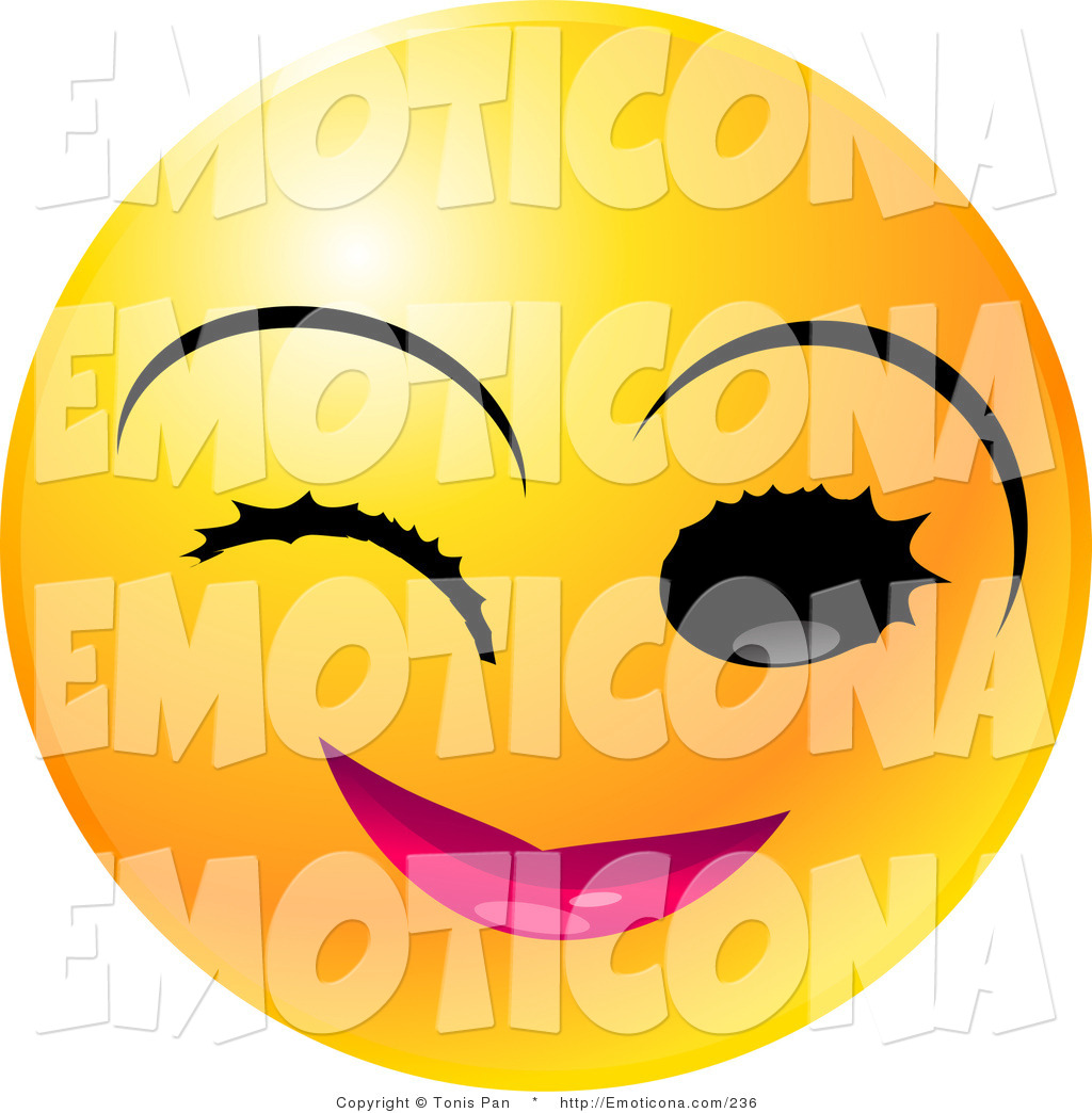 Winking Face Emoticon Winking Smiley Face Clipart