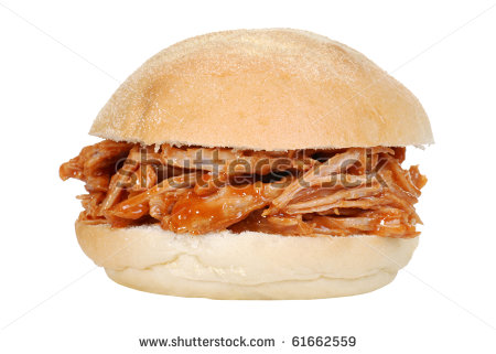 Bbq Chicken Sandwich Clipart Isolated Pulled Pork Sandwich