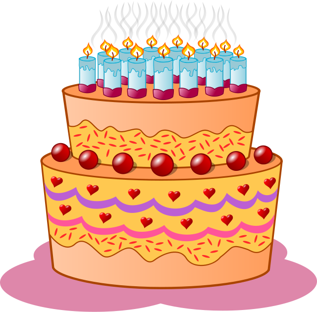 Birthday Celebration Clipart   Public Domain Holiday Birthday Clip