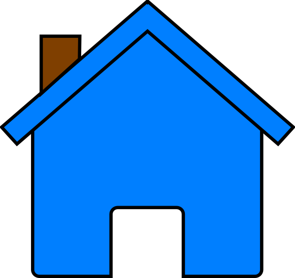 Blue House Clip Art