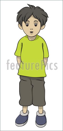 Boy Standing Clipart Illustration Of Standing Boy