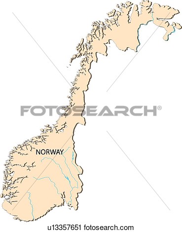 Clipart Of Map Sea Illustration Globe Countries Norway World Map