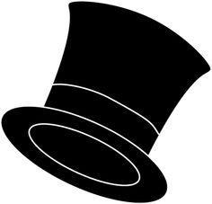 Hat Clip Art Black And White   Clip Art Of A Top Hat