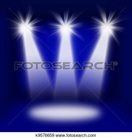 Illustration Of Concert Stage Lights K9576659   Search Vector Clipart