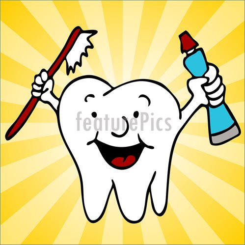 Illustration Of Healthy Clean Teeth Tooth Character  Vector Clip