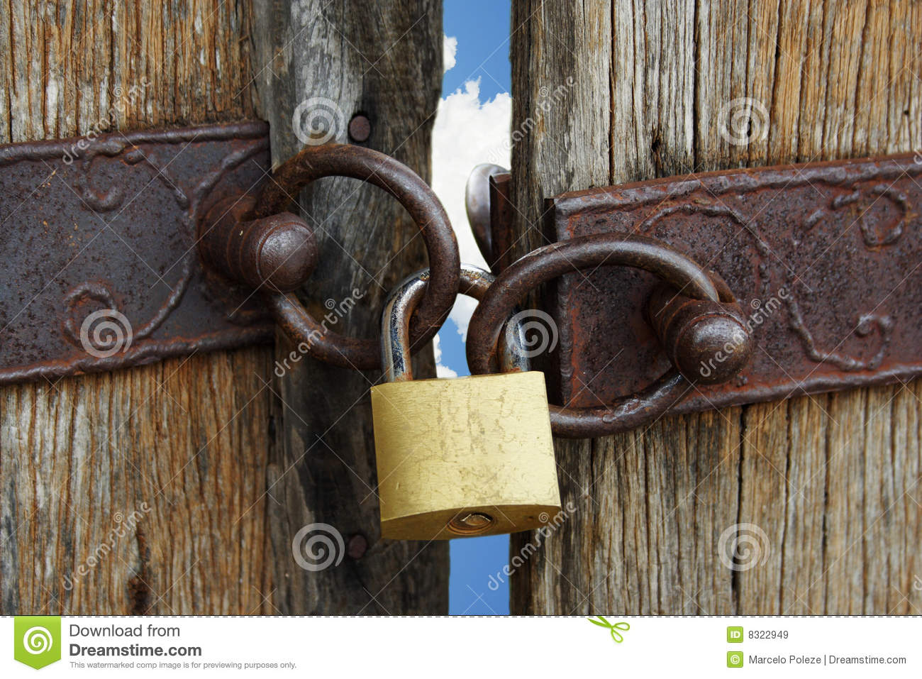 Locked Heaven Gate Royalty Free Stock Images   Image  8322949