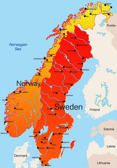 Maps Of Sweden And Norway Clipart   Clipart Me