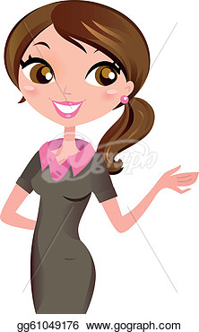 Professional Woman Clipart Business Career Woman Isolated