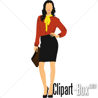 Related Business Girl Cliparts  