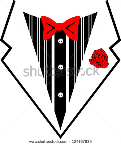Vector Images Illustrations And Cliparts  Tuxedo With Bow Tie On A