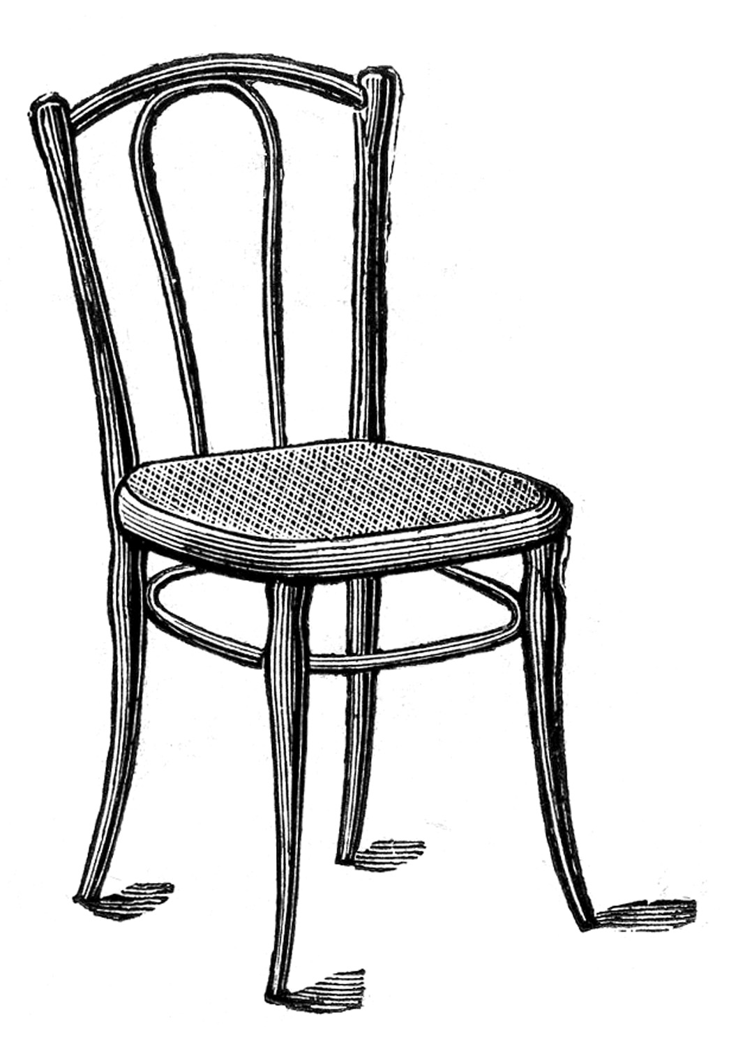 Antique Images   Caned Bentwood Chairs   The Graphics Fairy
