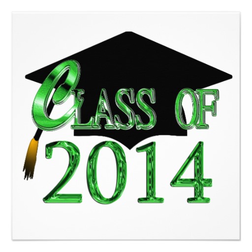 Any Color 2014 Class Graduation Party Invitations