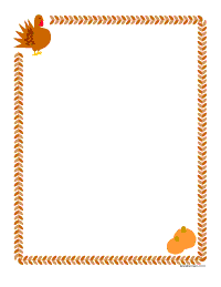 Click The Sample Image Turkey Border Frame To Enlarge For Use As Clip
