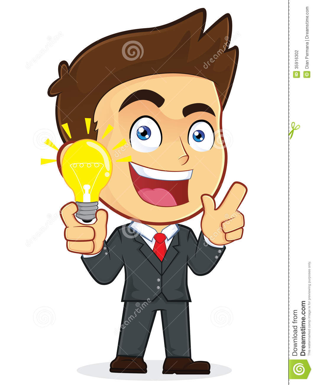 Clipart Picture Of A Male Businessman Cartoon Character Creative Idea