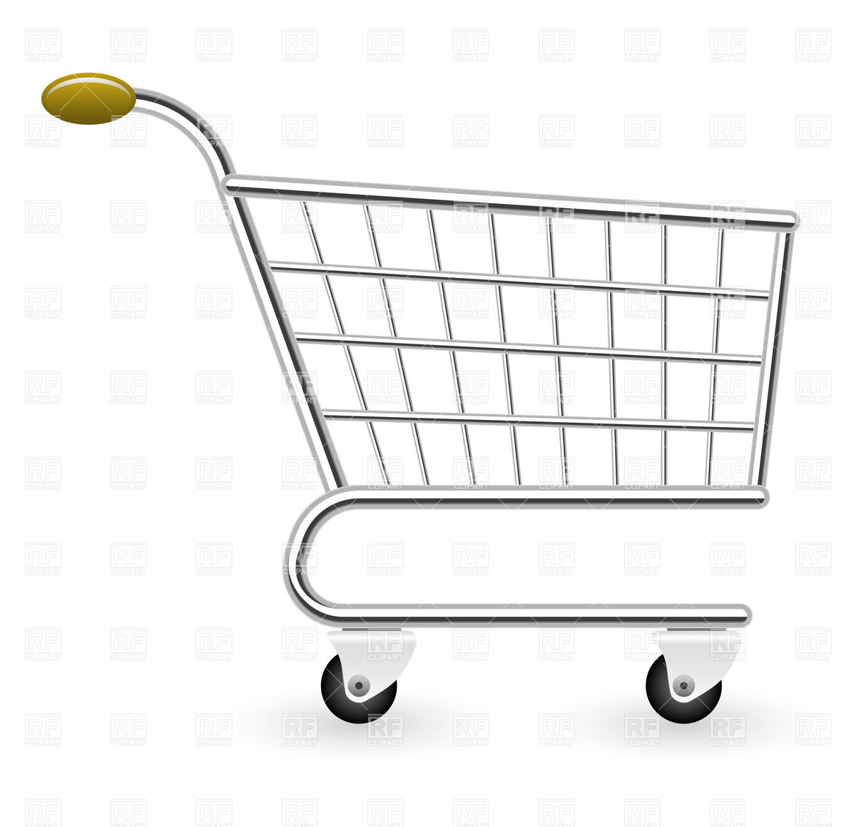 Empty Shopping Cart Download Royalty Free Vector Clipart  Eps