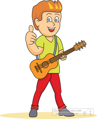 Entertainment   Guitar Player Music 02   Classroom Clipart