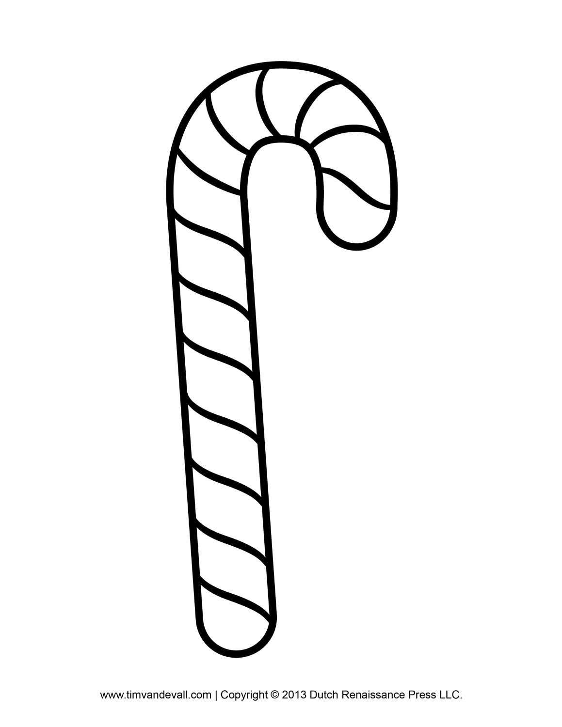 Free Candy Cane Template Printables Crafts Clipart   Decorations