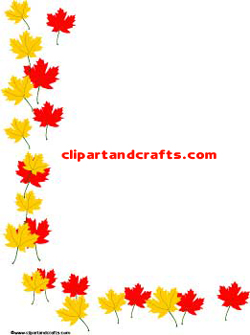 Full Page 8 5 X 11 Maple Leaf Border Paper Sheet In Pdf Format