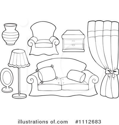 Furniture Clipart  1112683   Illustration By Visekart
