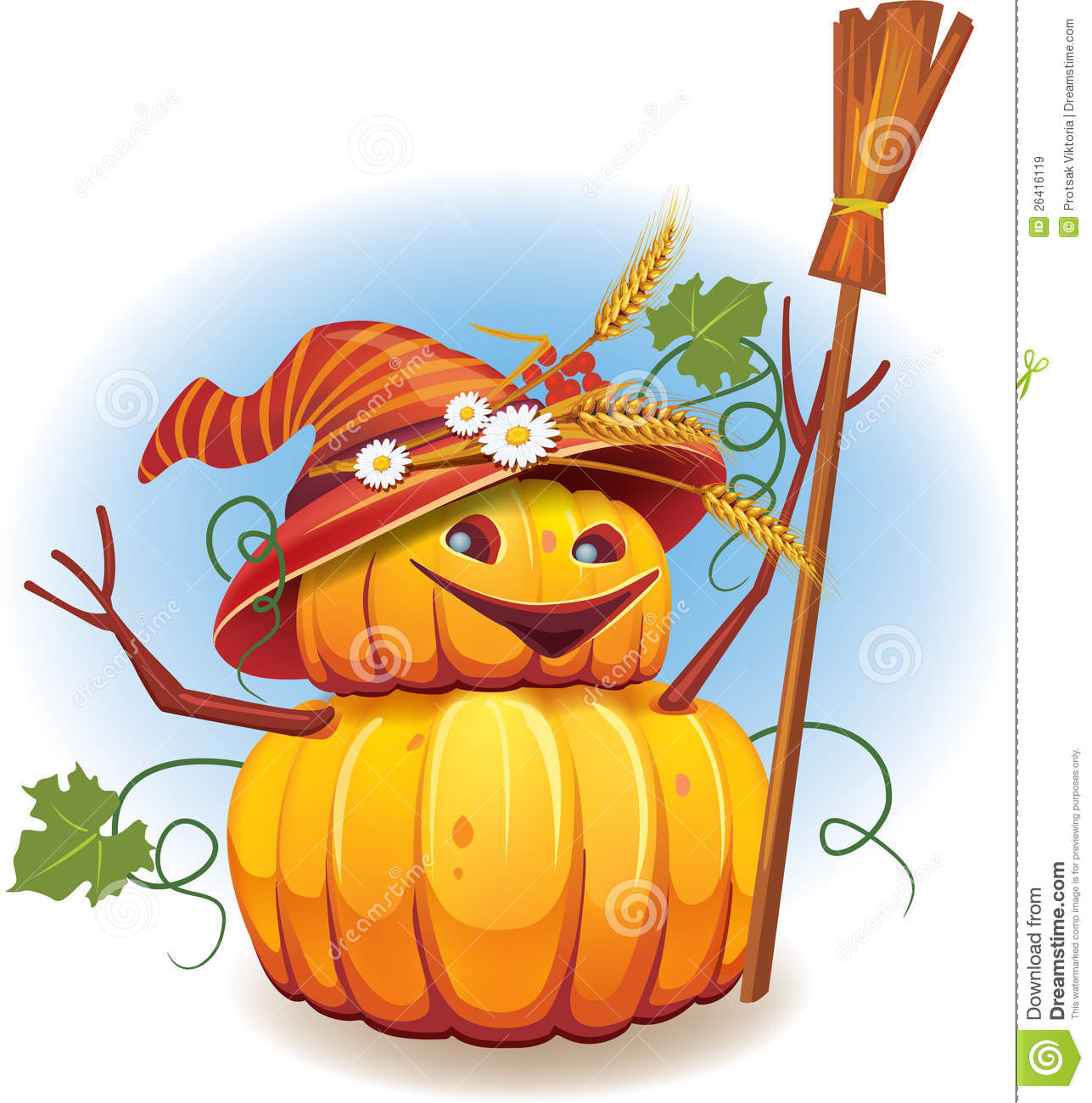 Golden Pumpkin Harvest Royalty Free Stock Images   Image  26416119