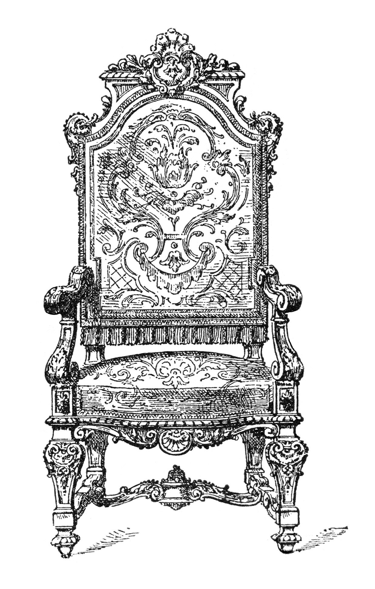 Here Is An Intricately Detailed Ornate Chair  It S From A New  Old