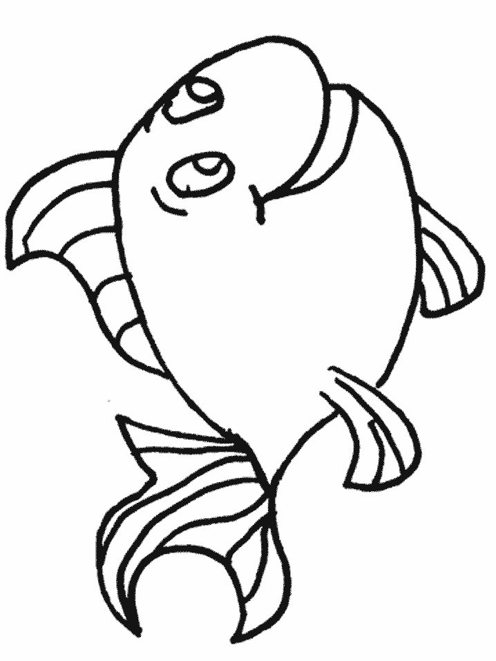 Line Drawing    Clip Art    Fish    Fish In The Water