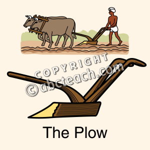 Of 1 Clip Art Plow Color Technology Illustration Oxen Ox Plow