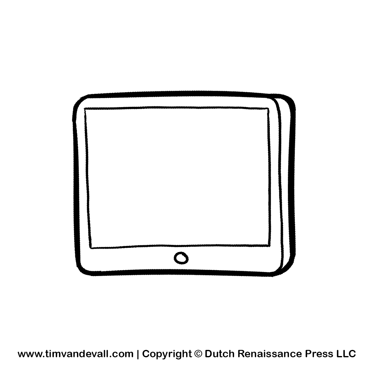 Tablet Mobile Device Clipart   Free Technology Clipart