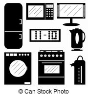 Appliances Symbols Vector Illustration Stock Illustration
