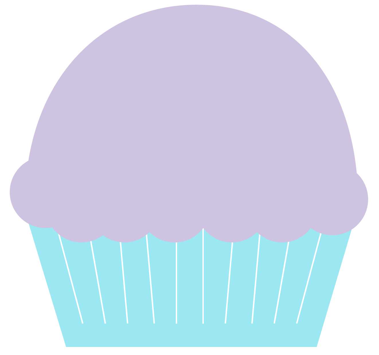 Blue And Purple Cupcake Clipart   Cupcake Clipart