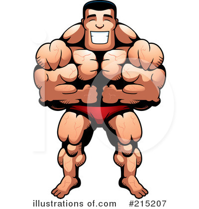 Bodybuilder Clipart  215207 By Cory Thoman   Royalty Free  Rf  Stock    