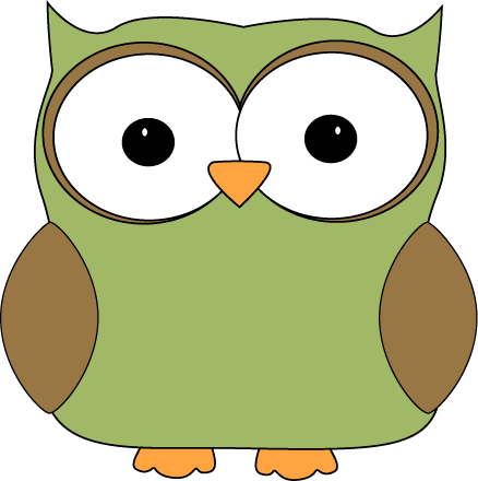 Cartoon Owl Clip Art Image   Green Cartoon Owl With Big Eyes
