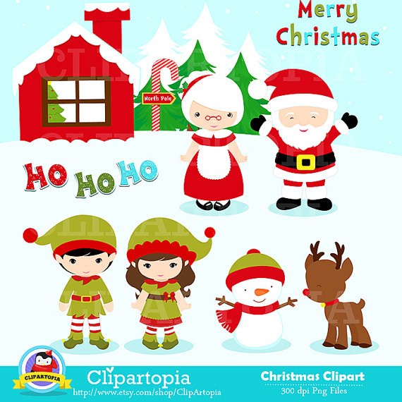 Christmas Clipart   Cute Christmas Clip Art   Santa Clipart For    