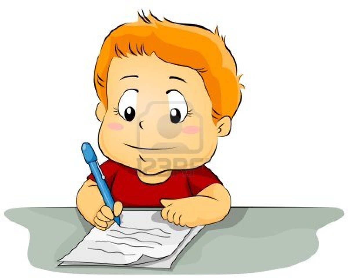 Displaying 18  Images For   Clipart Children Writing
