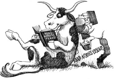 Enlarge The Clipart Picture Found Here Of The Steer Reading A Book