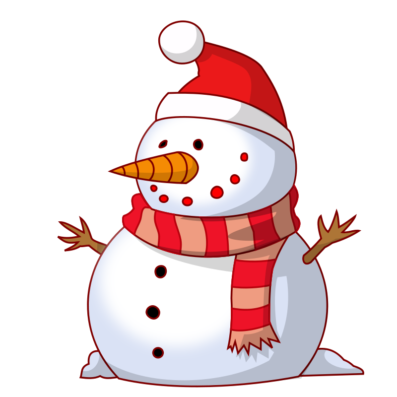 Free Cute Snowman Clip Art