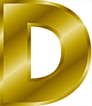 Free Gold Letter D Clipart   Free Clipart Graphics Images And Photos
