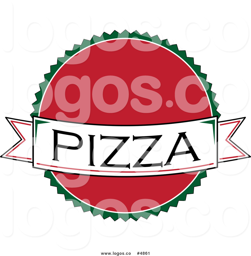 Free Vector Round Red Pizza Logo And Banner Pams Clipart