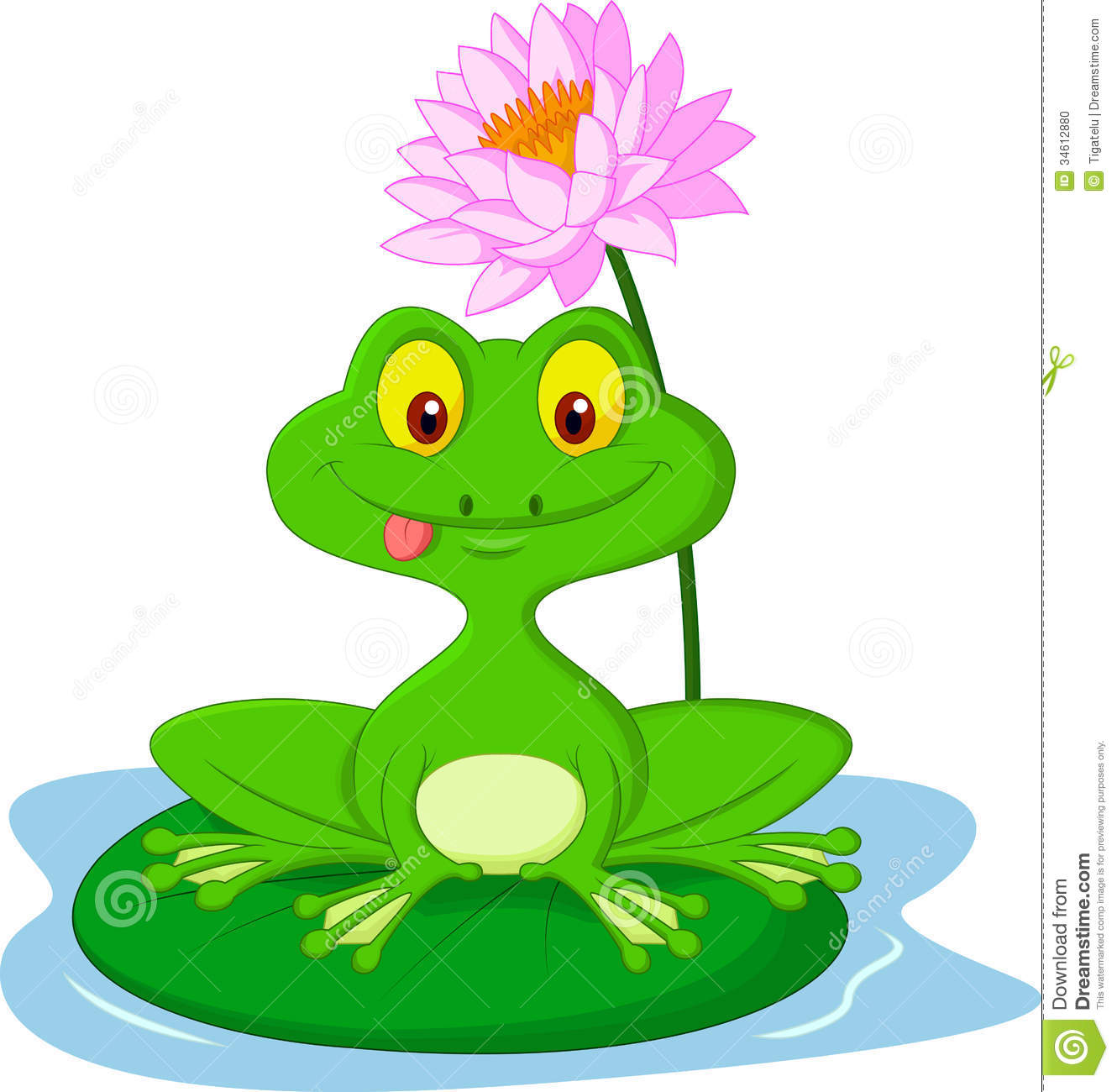 Frog On Lily Pad Clipart   Clipart Panda   Free Clipart Images