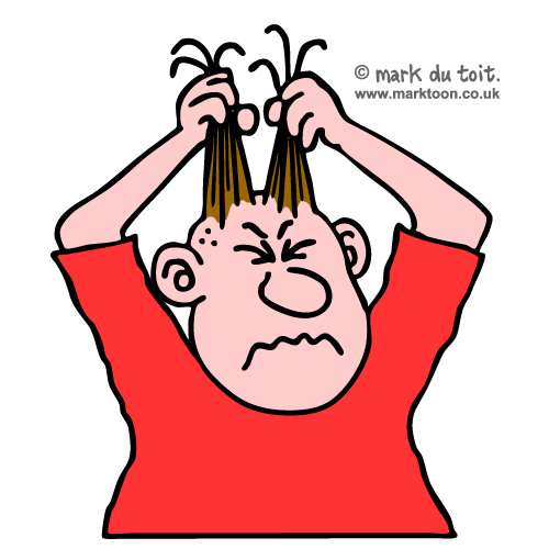 Insomnia Clipart Man Pulling Hair Out Clipart Gif