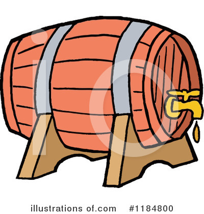 Keg Clipart  1184800 By Lafftoon   Royalty Free  Rf  Stock