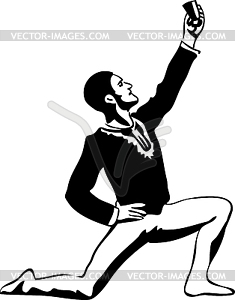 Male Ballet Dancer Clipart Sketch Male Ballet Dancer