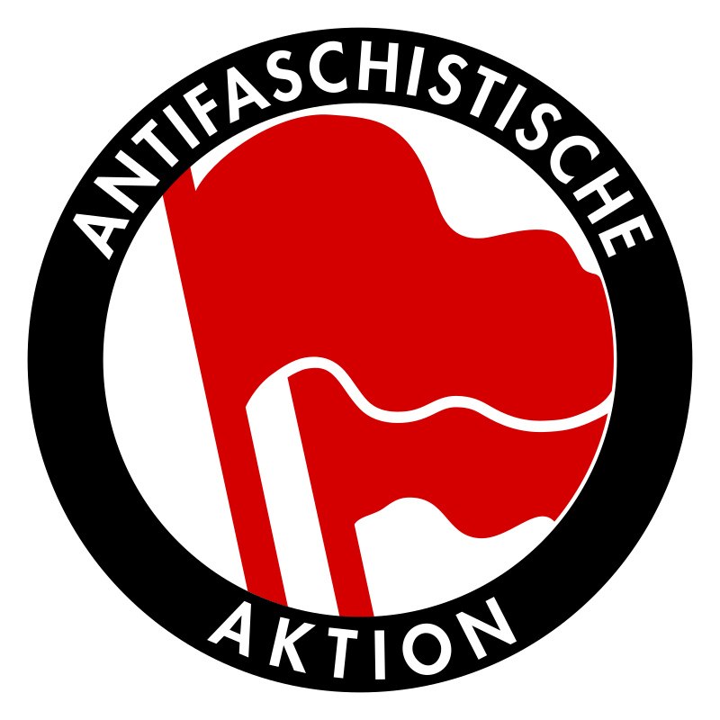 Mixed Old And New Antifascist Action Logo