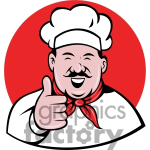 Royalty Free Chef Giving A Thumbs Up Clip Art Clipart Image Picture