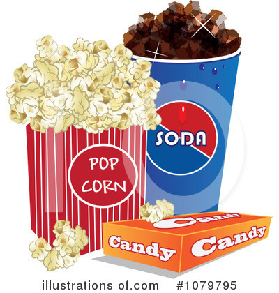 Royalty Free  Rf  Movie Snacks Clipart Illustration  1079795 By