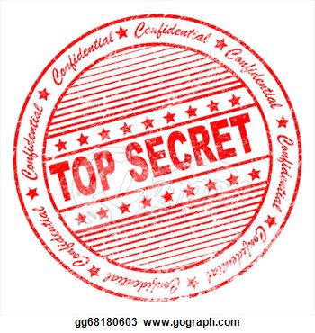 Rubber Stamp With The Phrase Top Secret  Clipart Drawing Gg68180603