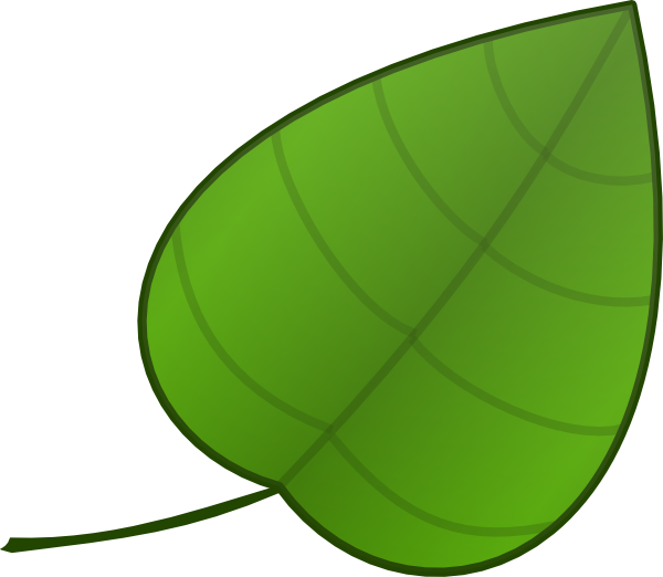 Simple Leaf Clip Art At Clker Com   Vector Clip Art Online Royalty