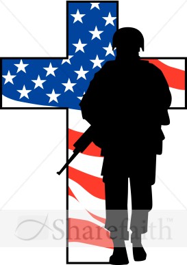 Solider Cross Silhouette   Memorial Day
