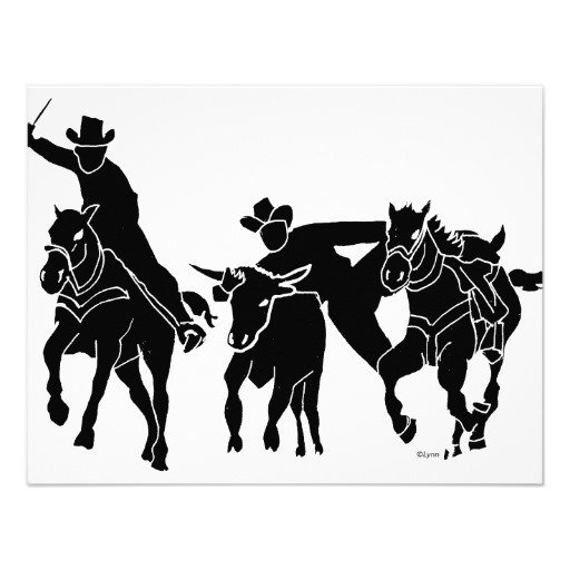 Steer Wrestling Cowboy Horse Coloring Pagespng Pictures